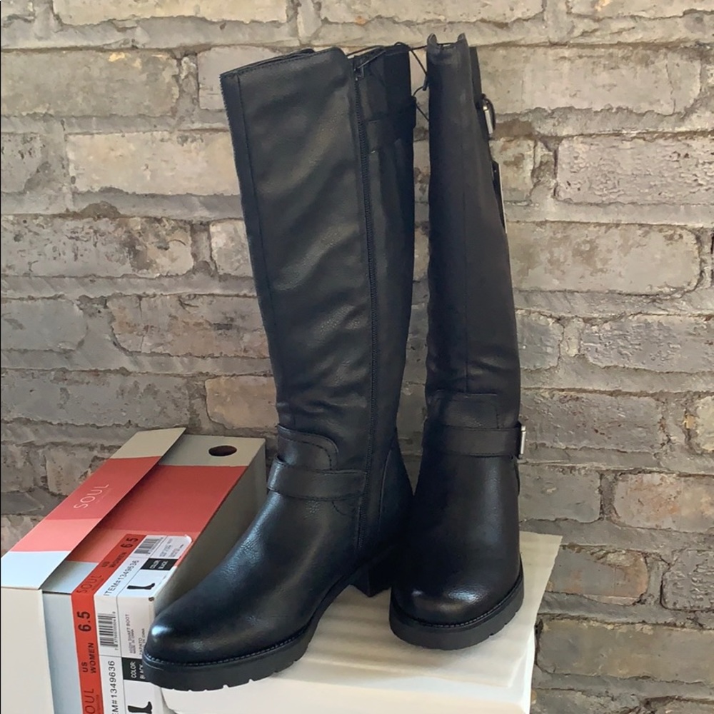 New Soul Naturalizer Tall Buckle Boot Black - Picture 8 of 8